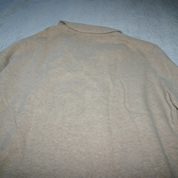 Jos. A Bank Tan Cowlneck Sweater 80% Lambswool 20% Nylon XL - Picture 3 of 3